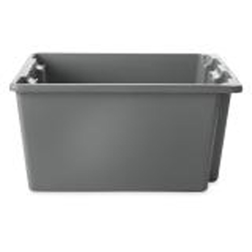 Stack & Nest Palletote Box, 10" x 15.5" x 19.5", Grey Par Equipment