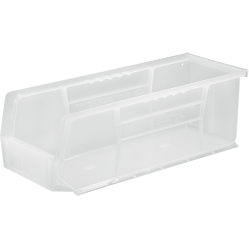 Bac transparent ultra empilable & suspendable, 5-1/2" la, 5" h x 14-3/4" p, Transparent Par Equipment