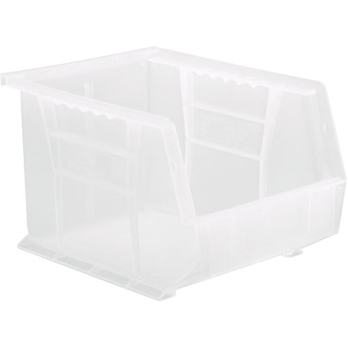 Clear-View Ultra Stack & Hang Bin, 8-1/4" W x 7" H x 10-3/4" D, Clear Par Equipment