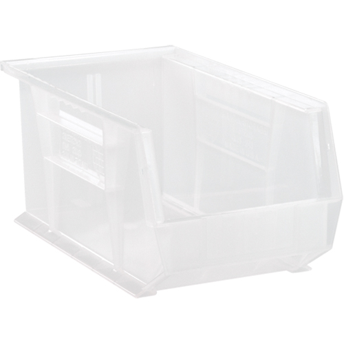Clear-View Ultra Stack & Hang Bin, 8-1/4" W x 7" H x 14-3/4" D, Clear Par Equipment