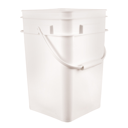 Seau carr&eacute;, Plastique, 4,25 gal. Par Equipment