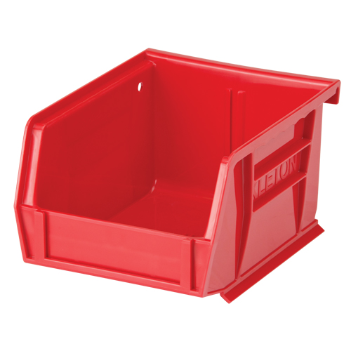 Bac empilable & &agrave; suspendre, 4-1/8" la, 3" h x 5-3/8" p, Rouge Par Equipment