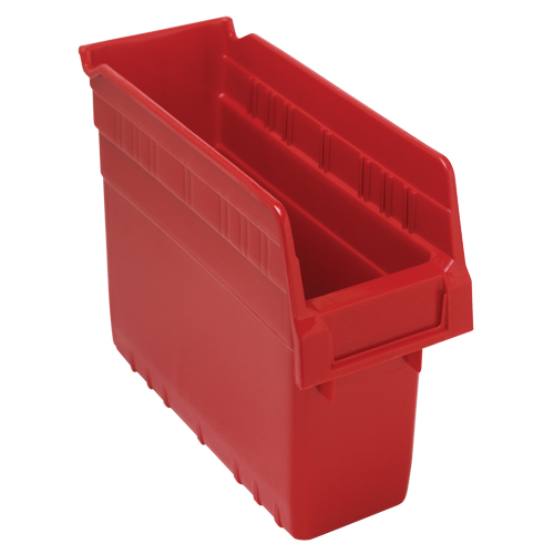 Bacs pour &eacute;tag&egrave;re Store-Max, 4-3/8" la x 8" H x 11-5/8" p, Rouge, Capacit&eacute; 44 lb Par Equipment