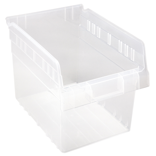 Bacs pour &eacute;tag&egrave;re Store-Max, 8-3/8" la x 8" H x 11-5/8" p, Transparent, Capacit&eacute; 44 lb Par Equipment
