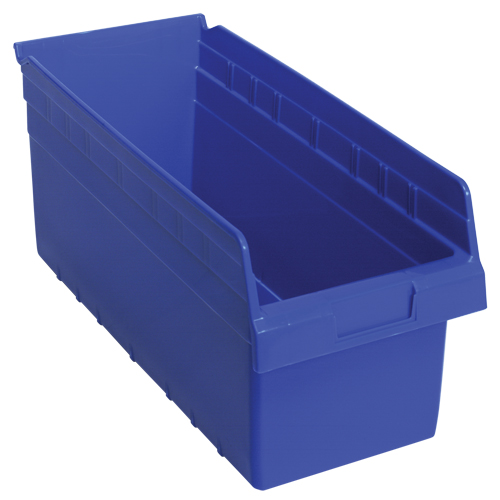 Bacs pour &eacute;tag&egrave;re Store-Max, 8-3/8" la x 8" H x 17-7/8" p, Bleu, Capacit&eacute; 56 lb Par Equipment