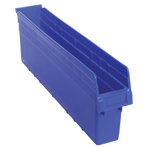 Bacs pour &eacute;tag&egrave;re Store-Max, 4-3/8" la x 8" H x 23-5/8" p, Bleu, Capacit&eacute; 68 lb Par Equipment