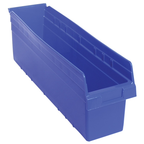 Bacs pour &eacute;tag&egrave;re Store-Max, 6-5/8" la x 8" H x 23-5/8" p, Bleu, Capacit&eacute; 68 lb Par Equipment