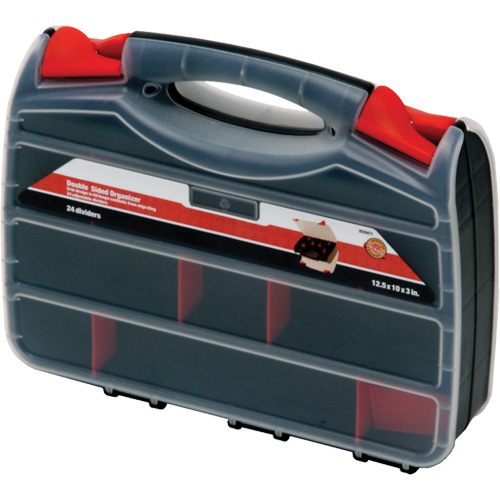 Boîte &agrave; compartiments en plastique, 10,25" la x 12,25" p x 3" h, 32 compartiments Par Equipment