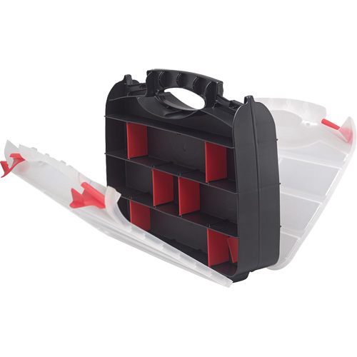 Boîte &agrave; compartiments en plastique, 10,25" la x 12,25" p x 3" h, 32 compartiments Par Equipment
