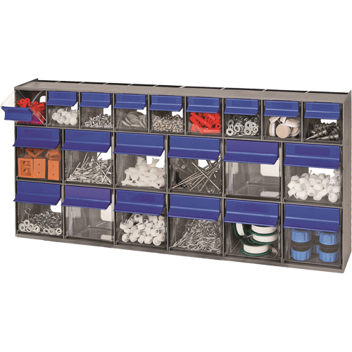 Tilt Bins Unit, 23-5/8" W x 3-5/8" D x 11-1/6" H, 21 Drawers Par Equipment