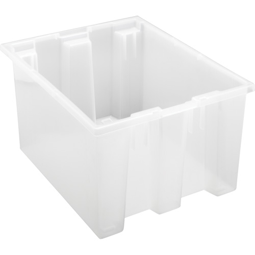 Contenant robuste Stack & Nest, 10" x 15,5" x 19,5", Transparent Par Equipment