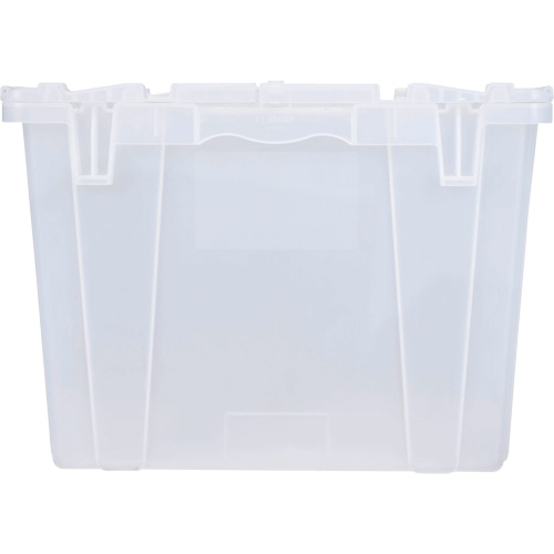 FP243C FliPak Nestable Tote, 26.9" x 16.9" x 12.1", Clear Par Equipment