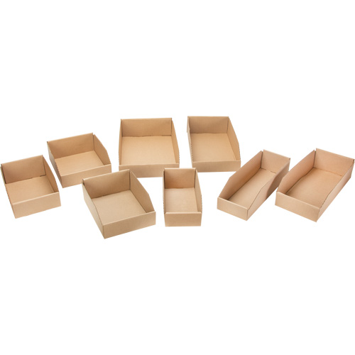 Deep Corrugated Parts Bins, 3-3/4" W x 11-1/4" D x 4-1/2" H, Beige Par Equipment