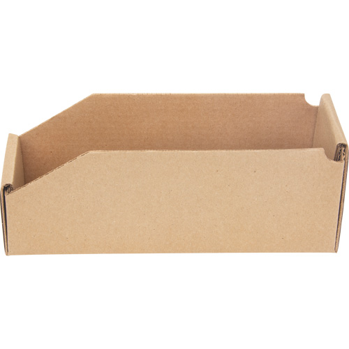 Deep Corrugated Parts Bins, 3-3/4" W x 11-1/4" D x 4-1/2" H, Beige Par Equipment