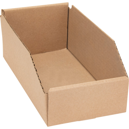 Deep Corrugated Parts Bins, 5-3/4" W x 11-1/4" D x 4-1/2" H, Beige Par Equipment
