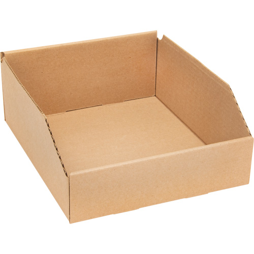 Boîtes profondes en carton ondul&eacute;, 9-3/4" la x 11-1/4" p x 4-1/2" h, Beige Par Equipment