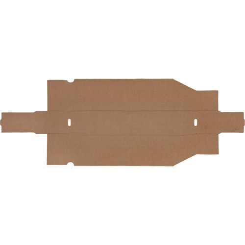 Boîtes profondes en carton ondul&eacute;, 1-7/8" la x 17-1/8" p x 4-1/2" h, Beige Par Equipment