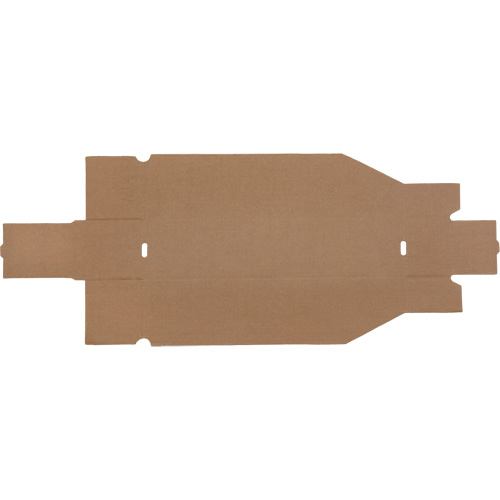 Boîtes profondes en carton ondul&eacute;, 3-3/4" la x 17-1/4" p x 4-1/2" h, Beige Par Equipment