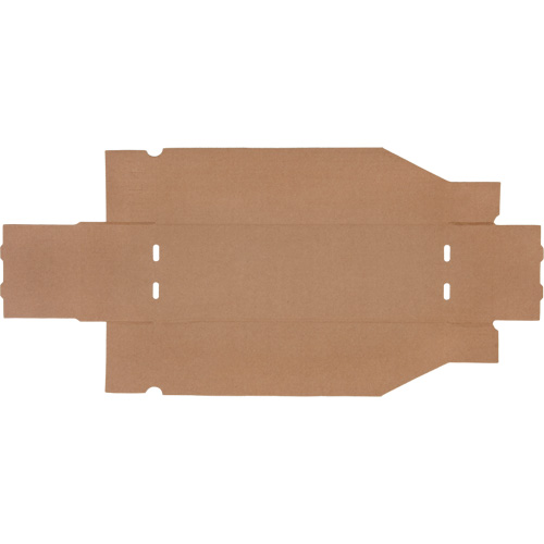 Boîtes profondes en carton ondul&eacute;, 5-3/4" la x 17-1/4" p x 4-1/2" h, Beige Par Equipment