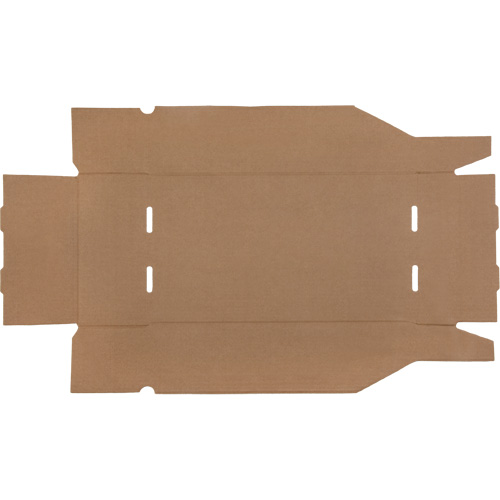 Boîtes profondes en carton ondul&eacute;, 9-3/4" la x 17-1/4" p x 4-1/2" h, Beige Par Equipment