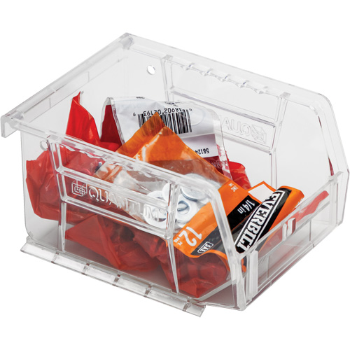 Crystal Clear Ultra Bins, 4-1/8" W x 3" H x 5-3/8" D, Clear Par Equipment