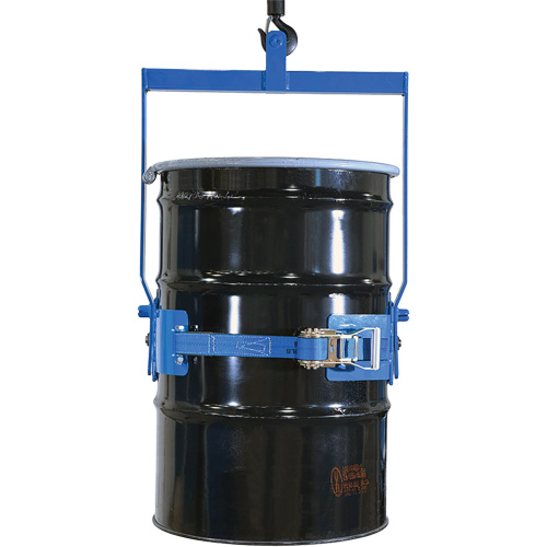Ensemble de l&egrave;ve-baril manuel inclinable, Baril de 55 gal. US (45 gal. imp.), Capacit&eacute; 800 lb/363 kg Par Equipment