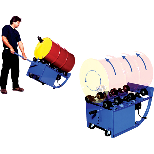 M&eacute;langeurs portatifs, 55 gal. US (45 gal. imp.) Capacit&eacute;, Vitesse fixe, 0,5 CV Par Equipment