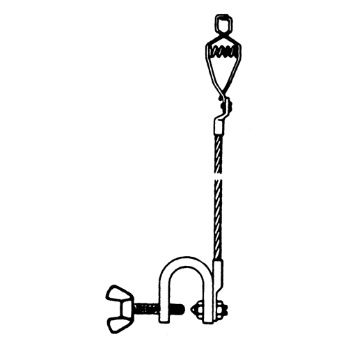 Light-Duty Bonding & Grounding Wire Assemblies - Alligator Clip & Small C-Clamps Par Equipment