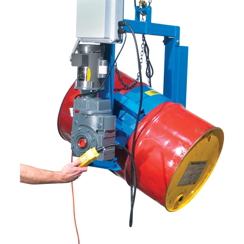 Power Drum Tilter - 3 Phase/460V, 55 US gal. (45 Imperial Gal.) Drum Size, 1500 lbs./680 kg. Cap. Par Equipment