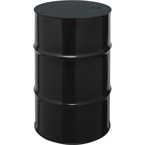 Barils en acier, 55 gal. US (45 gal. imp.), Non doubl&eacute;, Noir, Dessus ferm&eacute;, 1A1/X1.8/300, Calibre 20 Par Equipment