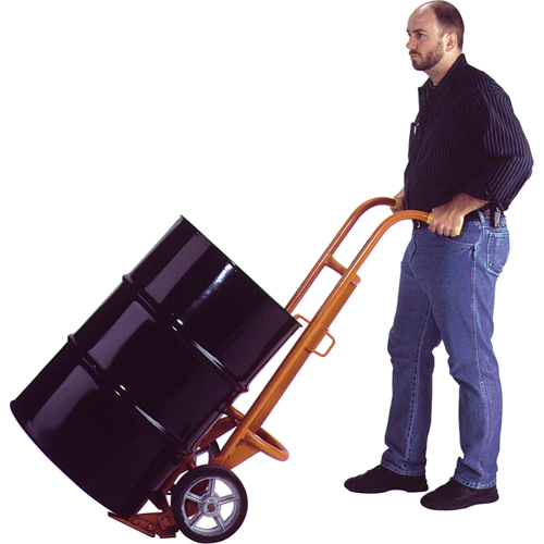 Chariots ergonomiques pour baril, Fabriqu&eacute; en Acier, 55 - 85 gal. US (45 - 70 gal. imp.) Par Equipment