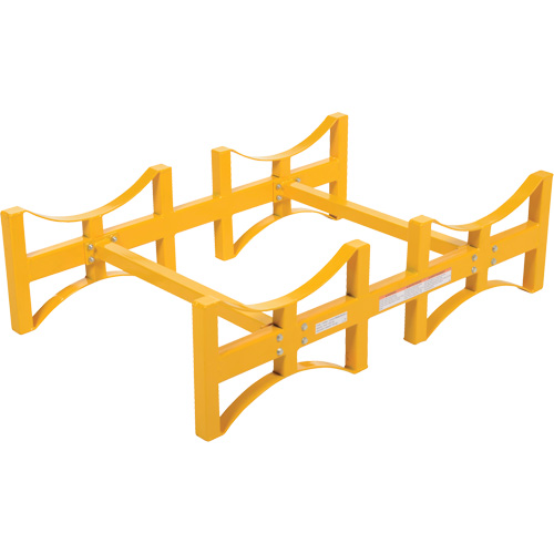 Steel Stackable Drum Rack, 2 Drums, 1600 lbs. Capacity, 45-1/2" W x 29-7/8" D x 12-3/4" H Par Equipment