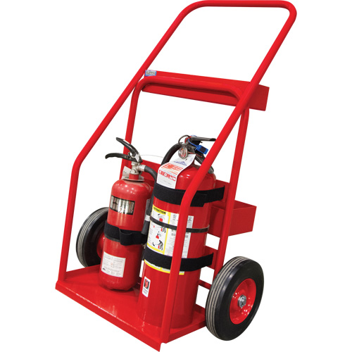 Chariot de prevention d'incendie pour travaux &agrave; chaud, Roues Semi-pneumatique, Base de 17,75" la x 8,9" lo, 100 lb Par Equipment