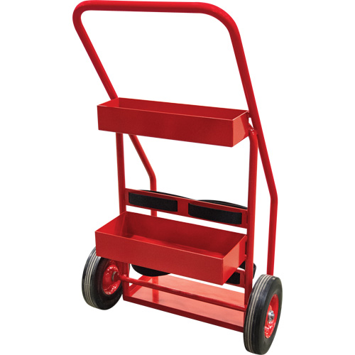 Chariot de prevention d'incendie pour travaux &agrave; chaud, Roues Semi-pneumatique, Base de 17,75" la x 8,9" lo, 100 lb Par Equipment