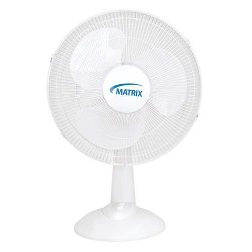 Oscillating Desk Fan with Push Buttons, 16" Diameter, 3 Speeds Par Equipment