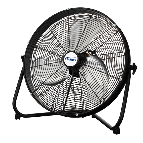 High Velocity Floor Fan, 3 Speeds, 20" Diameter Par Equipment