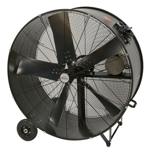 Ventilateur tambour robuste et fixe &agrave; courroie, Industriel, 2 vitesses, Diam&egrave;tre de 42" Par Equipment