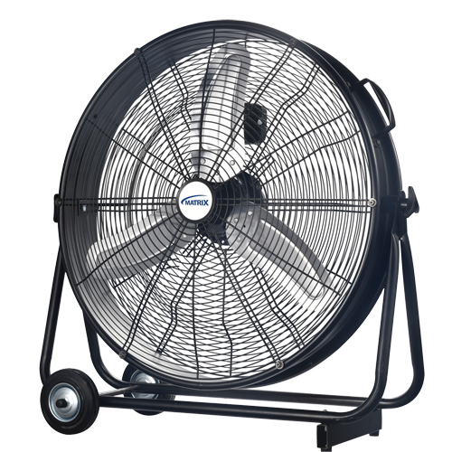 Light Industrial Direct-Drive Slim Drum Fan, Industrial, 3 Speed, 24" Diameter Par Equipment