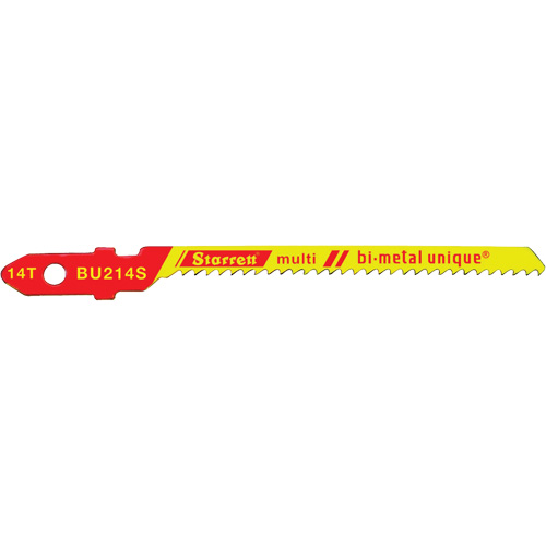 Unified Shank&reg; Jig Saw Blades, Bi-Metal, 2" L, 14 TPI Par Equipment