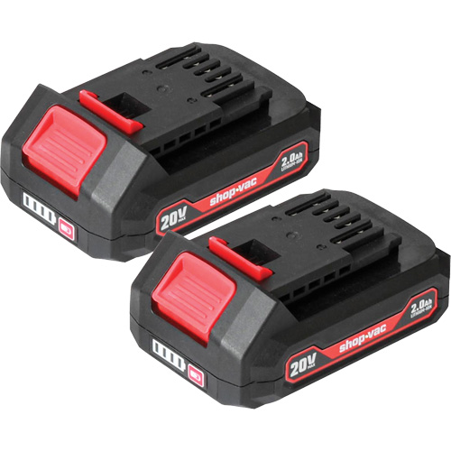 Piles au lithium 2.0Ah- Paquet de 2, 20 V Par Equipment