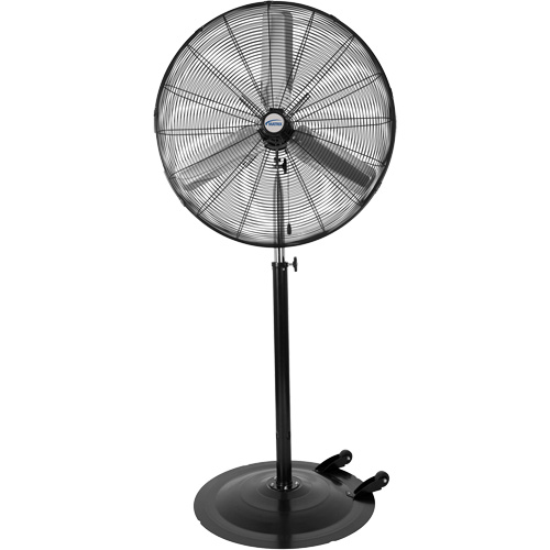 Oscillating Pedestal Fan with Casters, Industrial, 3 Speed, 30" Diameter Par Equipment
