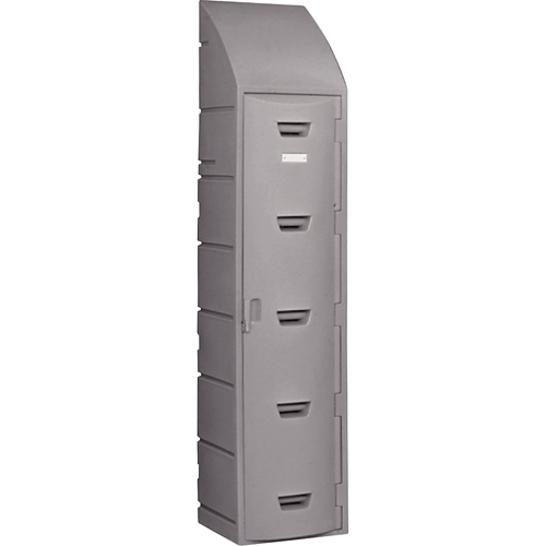 Locker, 15" x 18" x 73", Grey, Assembled Par Equipment