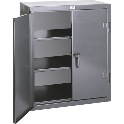 Counter Top Storage Cabinets, Steel, 2 Shelves, 42" H x 36" W x 20" D, Grey Par Equipment