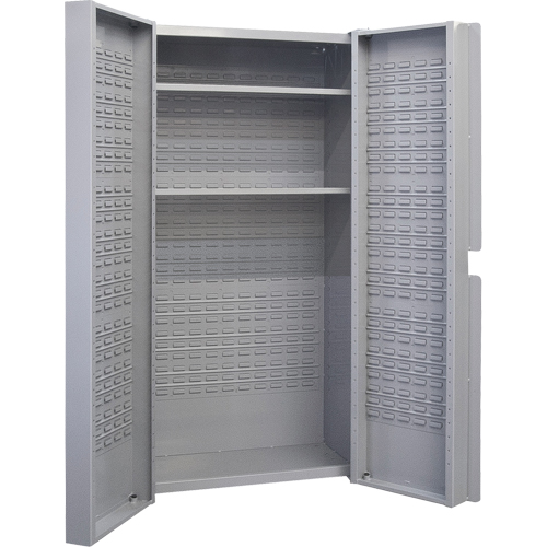 Deep Door Combination Cabinet, 38" W x 24" D x 72" H, Grey Par Equipment