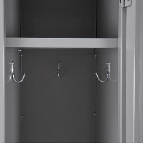 Clean Line Lockers, 3 -tier, Bank of 4, 48" x 18" x 82", Steel, Beige, Rivet (Assembled) Par Equipment