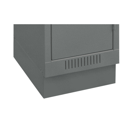 Clean Line Economy Lockers Recessed Base, 3 Banks, 4" H x 36" W x 18" D, Steel Par Equipment