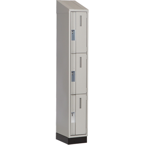 Casiers robustes Concorde, 3 niveaux, 12" x 18" x 82", Acier, Gris, Soud&eacute; (assembl&eacute;) Par Equipment