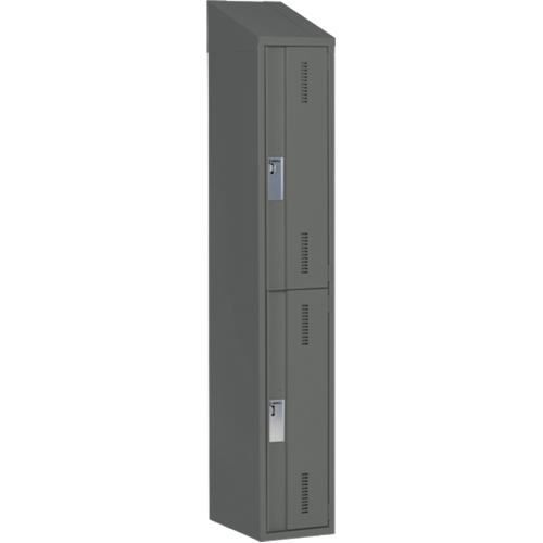 Casiers robustes Concorde, 2 niveaux, 12" x 18" x 78", Acier, Charbon, Soud&eacute; (assembl&eacute;) Par Equipment