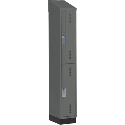 Casiers robustes Concorde, 2 niveaux, 12" x 18" x 82", Acier, Charbon, Soud&eacute; (assembl&eacute;) Par Equipment