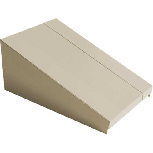 Dessus inclin&eacute; pour casiers robustes enti&egrave;rement soud&eacute; Concorde, Bloc de 1, 18" p x 12" la x 6" ha, Beige, Acier Par Equipment
